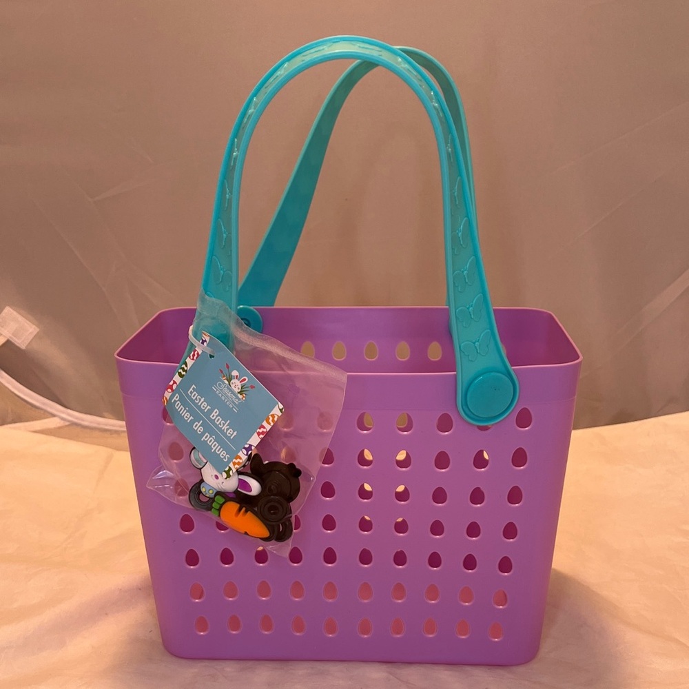 Mini Bog Bag Easter Basket Perforated Tote Bag